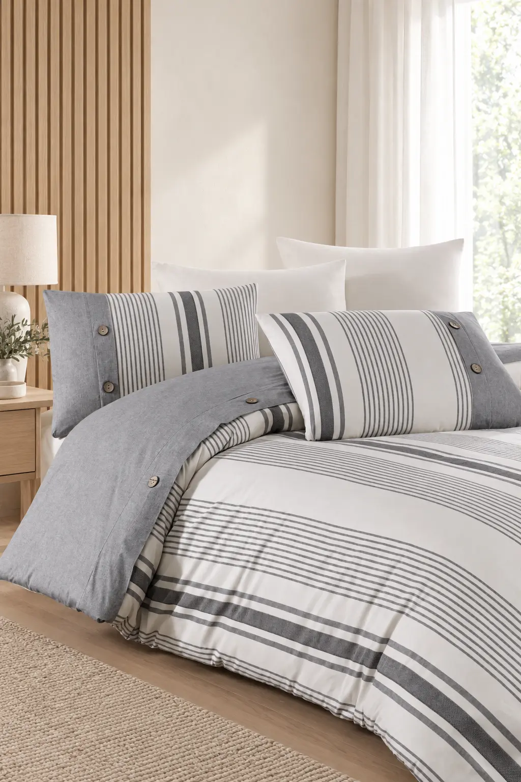 TIMVALBA yarn-dyed soft-touch bedding